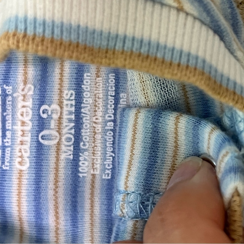 Vintage baby boy clothing bundle blue & yellow made in the USA 100% cotton - Picture 2 of 12